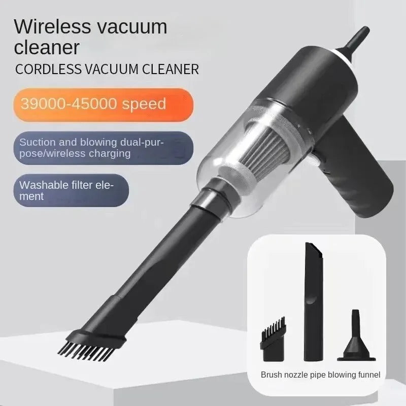 Aspirator Auto Wireless Portabil cu Funcție Suflare